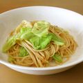 ちっぷ（’９５）'s cooksnap of when they made キャベツとガーリックのピリ辛マヨパスタ.