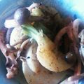 megu23's cooksnap of when they made いかとかぶのブラックペッパーソテー.