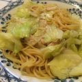 おはぐはぐ's cooksnap of when they made 簡単♪キャベツとツナのレモン醤油パスタ.