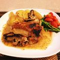 しげkitchen's cooksnap of when they made 鶏胸肉のハニーマスタードチキン.