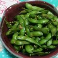 うに子's cooksnap of when they made 旨い♪台湾ピリ辛ゆで枝豆！.