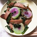 春かさん's cooksnap of when they made かぶとかぶの葉とベーコンの炒め物.