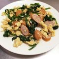 りょっこ♪'s cooksnap of when they made ほうれん草の三色炒め・お弁当にも♪.