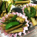0S2Kuma's cooksnap of when they made ごぼうとピーマンの炒めもの.