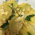 にゃはポン's cooksnap of when they made ♡ラディッシュの葉とじゃがいもマヨ炒め♡.