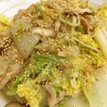 かおぽんぽこりん's cooksnap of when they made 子供が喜ぶ豚バラ肉と白菜のごま味噌炒め.