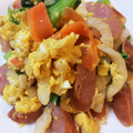 クックドロシー☆'s cooksnap of when they made 漬物（浅漬け）とウィンナーのたまご炒め.