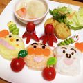 パンまん♪'s cooksnap of when they made アンパンマンの誕生日プレート.