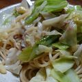 ♡Catherine's cooksnap of when they made キャベツとツナの和風パスタ☆.