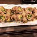くみちん。's cooksnap of when they made ビールのおつまみ♪　肉巻き餃子.
