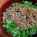 ⁂AYU⁂'s cooksnap of when they made 鶏ひき肉と水菜のどんぶり.