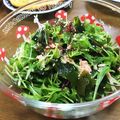 YUKIKI☆'s cooksnap of when they made 水菜とわかめのツナサラダ.
