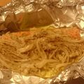 明日鍵's cooksnap of when they made フライパンで☆鮭ときのこのホイル焼き.