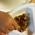 YatoHiro's cooksnap of when they made 離乳食後期☆じゃがいもと野菜のおやき.