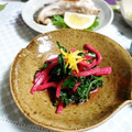 ＴＯＭＯＷＡＴ's cooksnap of when they made 冬～春菊と大根のさっぱり酢の物♪.