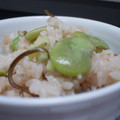 ひろこまち's cooksnap of when they made そら豆と塩昆布の炊き込みごはん。.