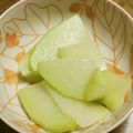 iketa's cooksnap of when they made ハヤトウリの浅漬け.