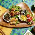 komutatata's cooksnap of when they made 茗荷とゴーヤの梅肉あえ.