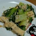 whitepocky's cooksnap of when they made 小松菜とじゃこの煮びたし.