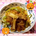 なっちゃん散歩's cooksnap of when they made 冷蔵庫の残り物で　韓国直伝簡単チャプチェ.