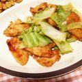 peanut32m's cooksnap of when they made 簡単！鶏むね肉とキャベツのオイスター炒め.
