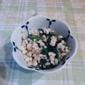 オレンジリング's cooksnap of when they made レンチンでほうれん草の揚げ玉和え.