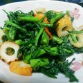 mikawa's cooksnap of when they made 簡単☆春菊と竹輪炒め.