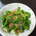 アスカ0802's cooksnap of when they made 種ごとピーマンとじゃこ炒め.