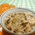 赤い電話's cooksnap of when they made 干しえびと塩昆布の炊き込みごはん.