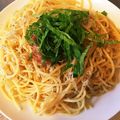 ちょむ４'s cooksnap of when they made じゃこと大葉のパスタに梅をのせて❤.