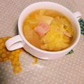 kissaku's cooksnap of when they made ネギとベーコンと豆腐のスープ.