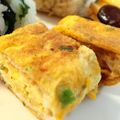 ぺっぺぺ72's cooksnap of when they made ＊お弁当に*ネギ入り厚焼き卵＊.