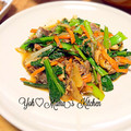 YUH♡ママ's cooksnap of when they made 小松菜のさば缶炒め.