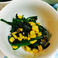 えつおくん's cooksnap of when they made ほうれん草とコーンのバター炒め.