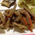 huto☆'s cooksnap of when they made ゴボウと豚の味噌炒め.