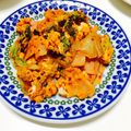ジンベえちゃん's cooksnap of when they made 簡単♪卵入りキムチ炒め.