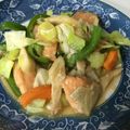 カワカリ☆'s cooksnap of when they made 鮭とキャベツで＊味噌炒め.