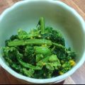 ninnamee's cooksnap of when they made 味付け楽々＊菜ばなの辛し和え.
