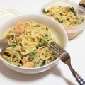 きらりん＊゜'s cooksnap of when they made 鮭の切り身で☆サーモンクリームスパゲティ.