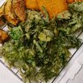 こてたす's cooksnap of when they made セロリの葉の天麩羅.
