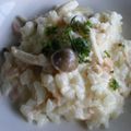 *あかりんご*'s cooksnap of when they made クリームチーズリゾット　サーモン・シメジ.
