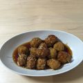 クックJ4TYTM☆'s cooksnap of when they made ふわっふわ♪豚肉ダンゴの甘酢あんかけ.