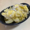 papikun's cooksnap of when they made キャベツとしらすのおひたし.
