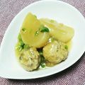 ともっぺ２９'s cooksnap of when they made 蕪と鶏団子の煮物.