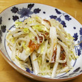 ぽりぽり拓庵's cooksnap of when they made 材料３つ！もやしと塩こんぶの和え物.