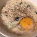 Heglar's cooksnap of when they made 豆乳で♪カルボナーラ雑炊.