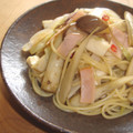 mai-mai's cooksnap of when they made ごぼうのパスタ柚子胡椒風味.