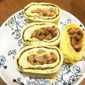 YUKIKI☆'s cooksnap of when they made おかずに！おつまみに！納豆玉子焼き☆.