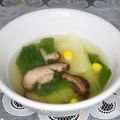 mielle's cooksnap of when they made チンゲン菜とかにかまのスープ.