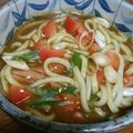 ＊ムラサキ＊'s cooksnap of when they made トマト入り❤京風カレーうどん.